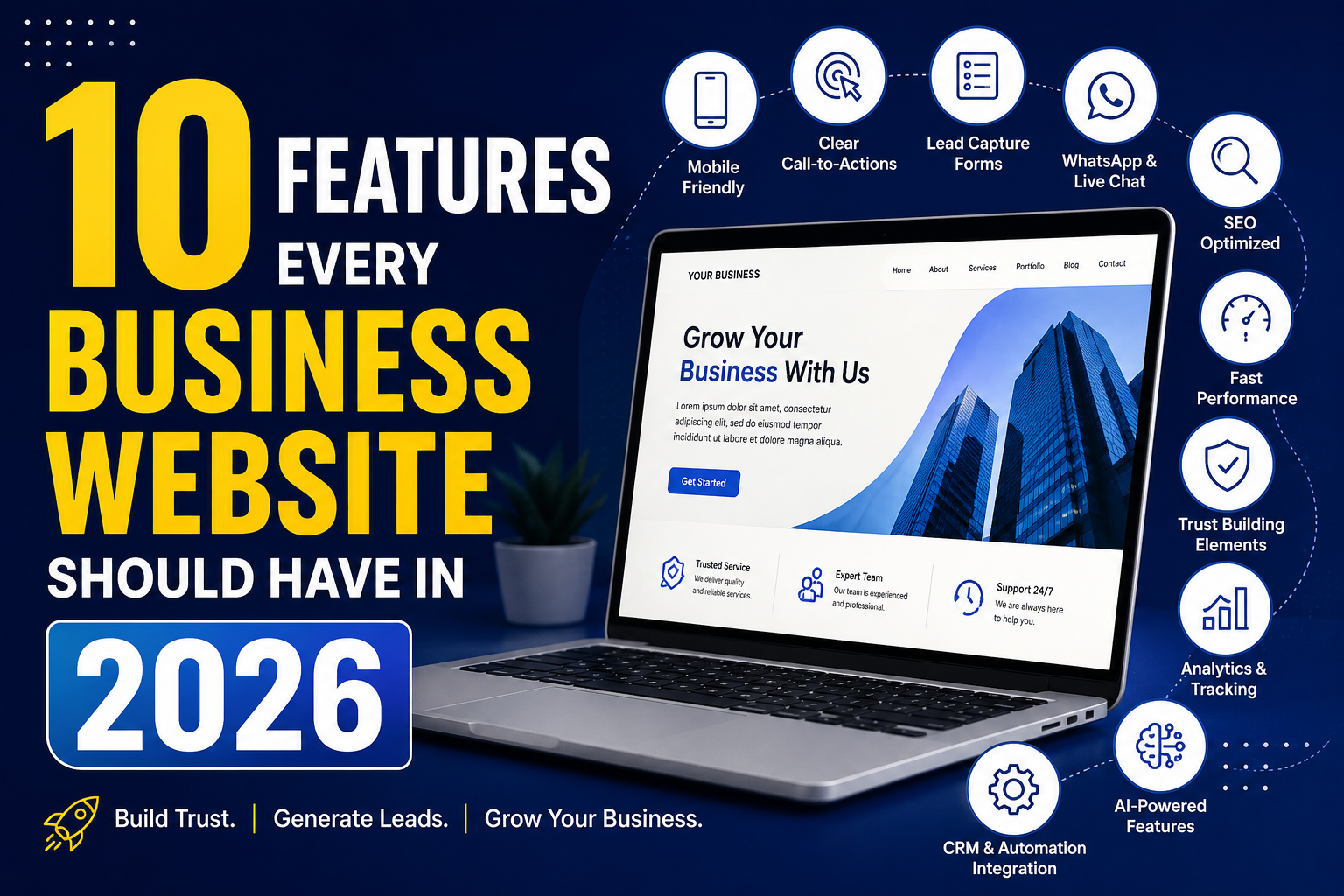 10 Features Every Business Website Should Have in 2026